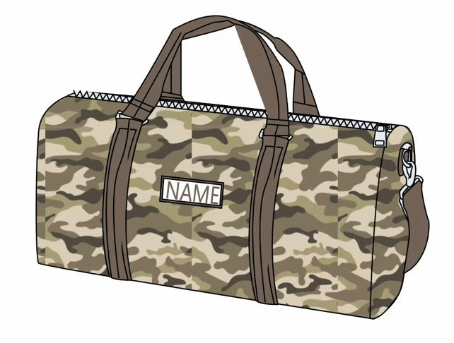 Custom Camo Hand Smocked School Bags